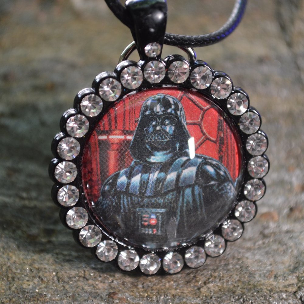 HANDMADE Darth Vader Star Wars Classic Comics Necklace